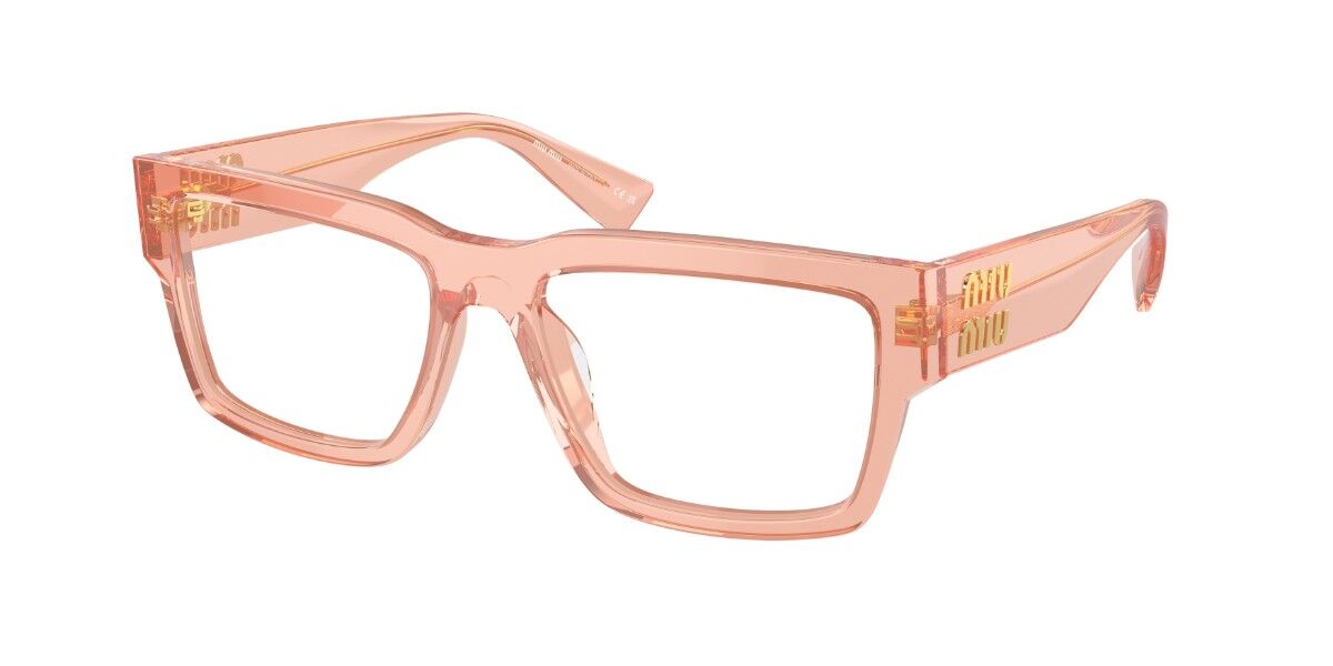 Miu Miu MU02XV 2AZ1O1 Rectangle Clear Eyeglasses | SmartBuyGlasses