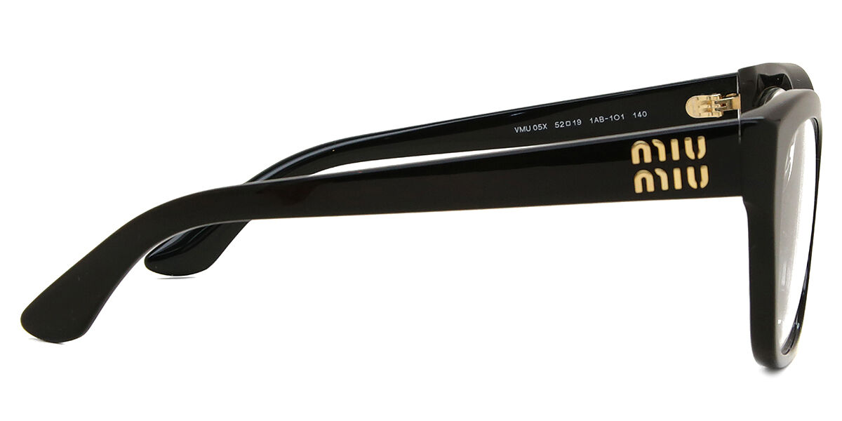 Miu Miu MU05XV 1AB1O1 Cat Eye Black Eyeglasses | SmartBuyGlasses