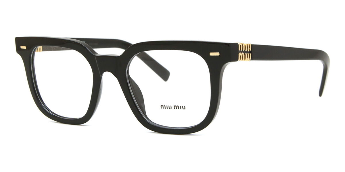 Miu　REVI 6点セット Miu Miu MU06XV 16K1O1 Square Black Eyeglasses | SmartBuyGlasses Canada