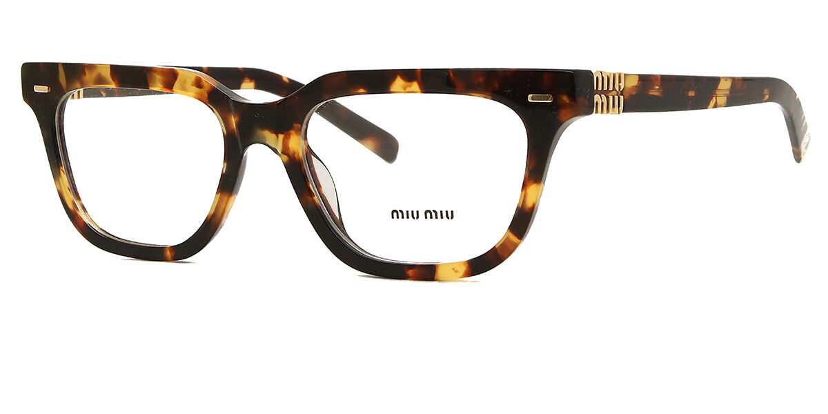 【mio7pppさま】専用！！ Miu Miu MU07XV VAU1O1 Rectangle Honey Yellow Tortoise Eyeglasses