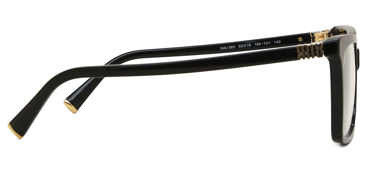 Miu Miu MU08XV 16K1O1 Square Black Eyeglasses | SmartBuyGlasses Canada