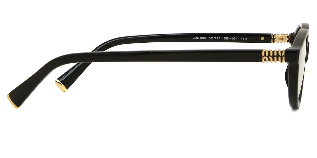 Miu Miu MU09XV 16K1O1 Oval Black Eyeglasses | SmartBuyGlasses Canada