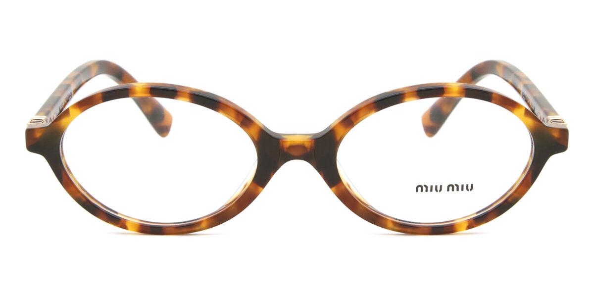 Muuu⭐️ Miu Miu MU01XV 19P1O1 Oval Light Brown Tortoise Eyeglasses