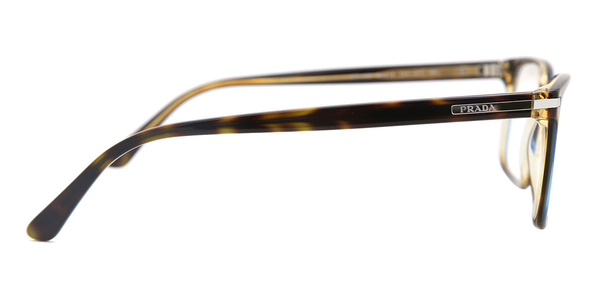Prada PR 14WV ZXH1O1 Square Blue Tortoise Eyeglasses