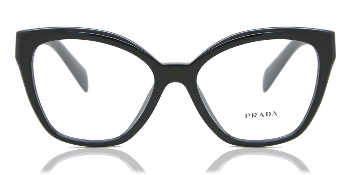 Prada PR 20ZV 16K1O1 Cat Eye Black Eyeglasses | SmartBuyGlasses Canada