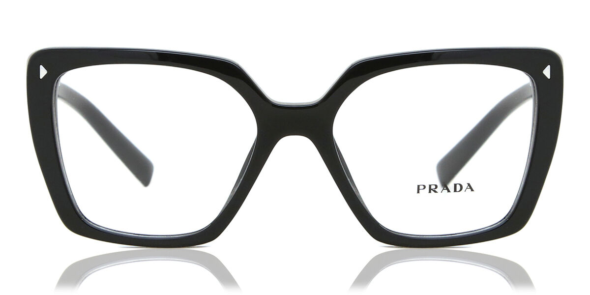 Prada PR 16ZV 1AB1O1 Cat Eye Black Eyeglasses | SmartBuyGlasses Canada