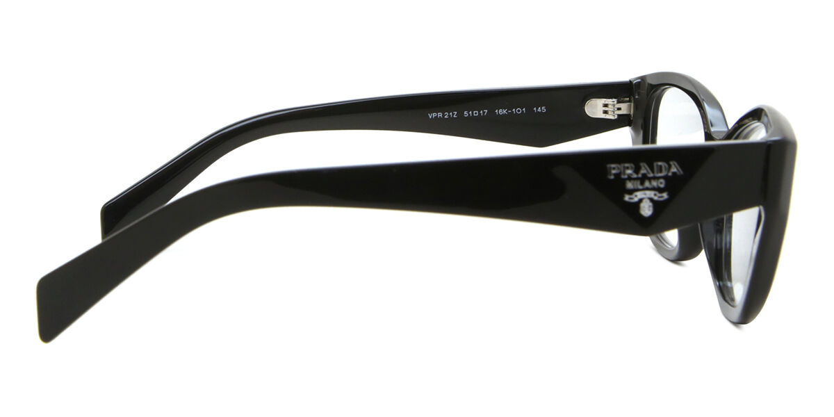 Prada PR 21ZV 16K1O1 Cat Eye Black Eyeglasses | SmartBuyGlasses Canada