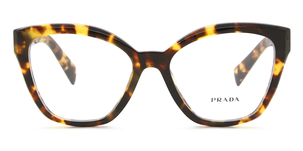 Prada PR 20ZV 14L1O1 Cat Eye Honey Tortoise Eyeglasses