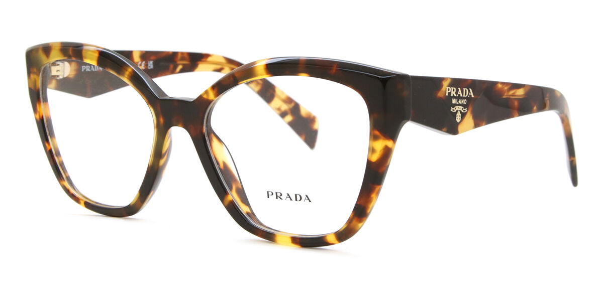 Prada PR 20ZV 14L1O1 Cat Eye Honey Tortoise Eyeglasses