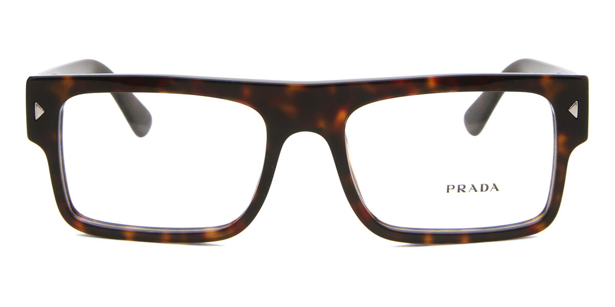 Prada PR A01V 16K1O1 Rectangle Black Eyeglasses | SmartBuyGlasses