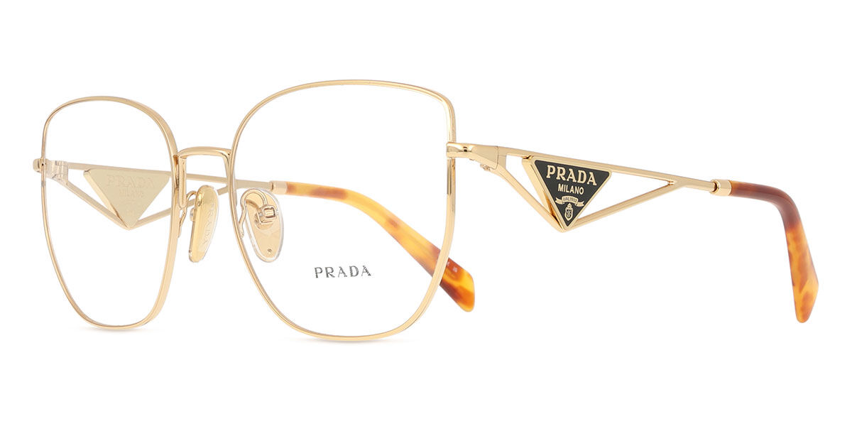Prada PR A54VD Asian Fit 5AK1O1 Cat Eye Gold Eyeglasses