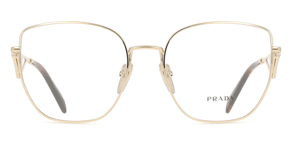 Prada PR A54VD Asian Fit ZVN1O1 Cat Eye Pale Gold Eyeglasses