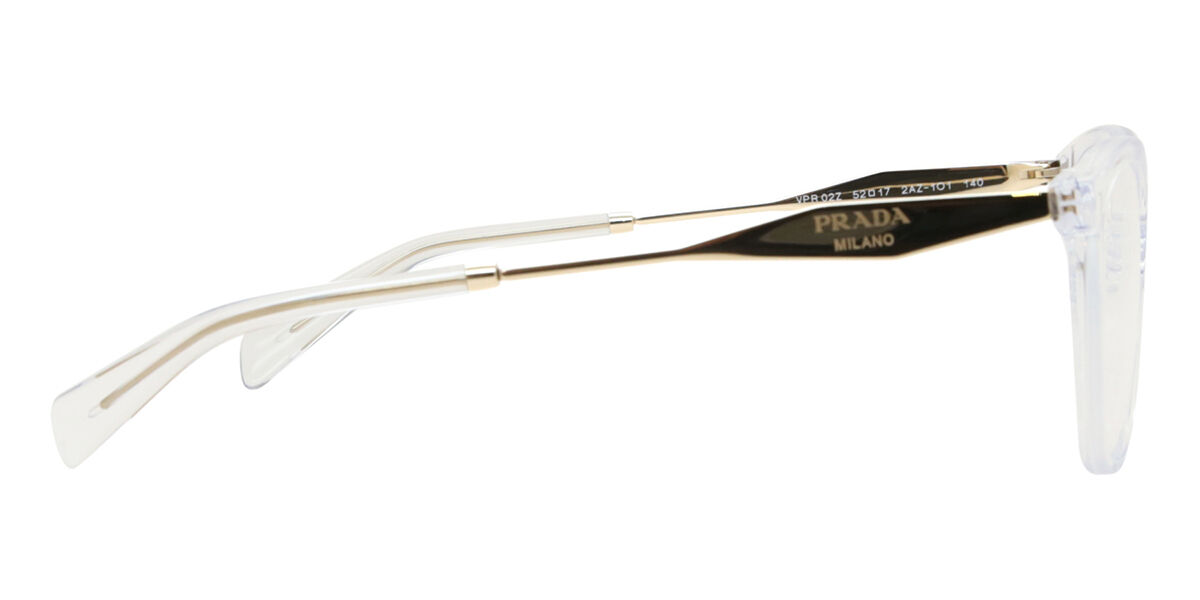 Prada PR 02ZV 2AZ1O1 Square Clear Eyeglasses | SmartBuyGlasses Canada