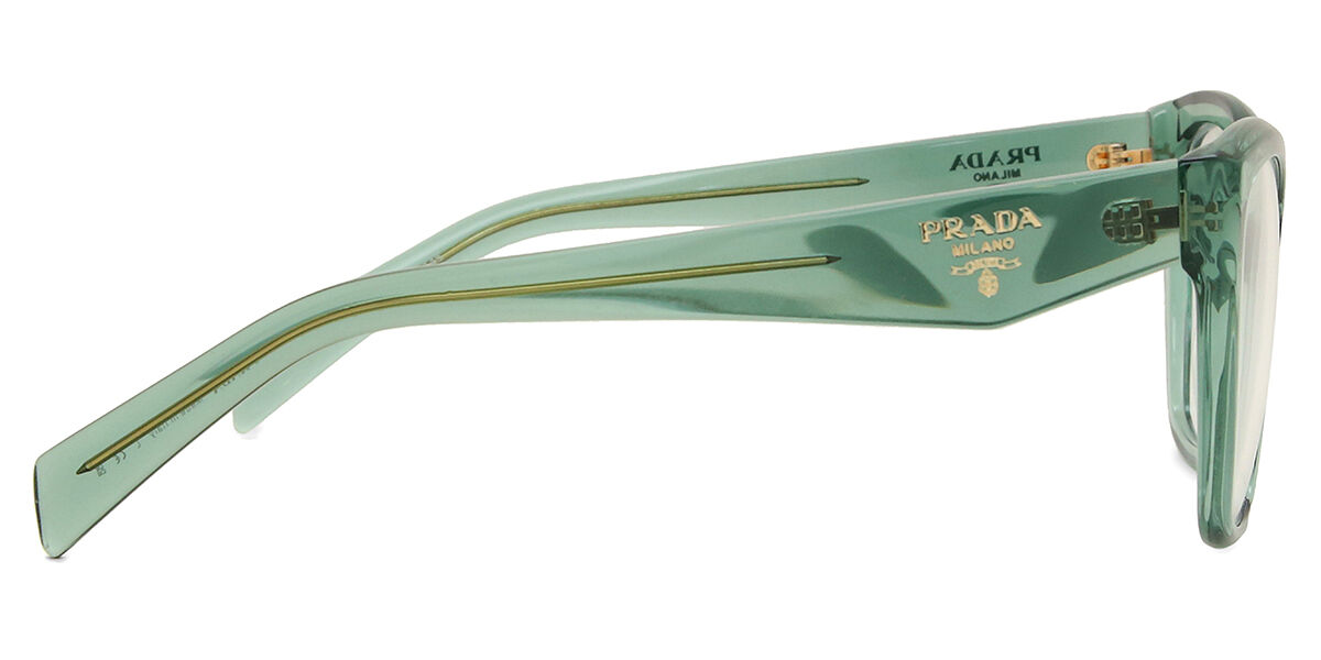 メガネ・老眼鏡 PRADA 00s L EYEWAER Prada PR 20ZV 11R1O1 Cat Eye Transparent Sage Eyeglasses