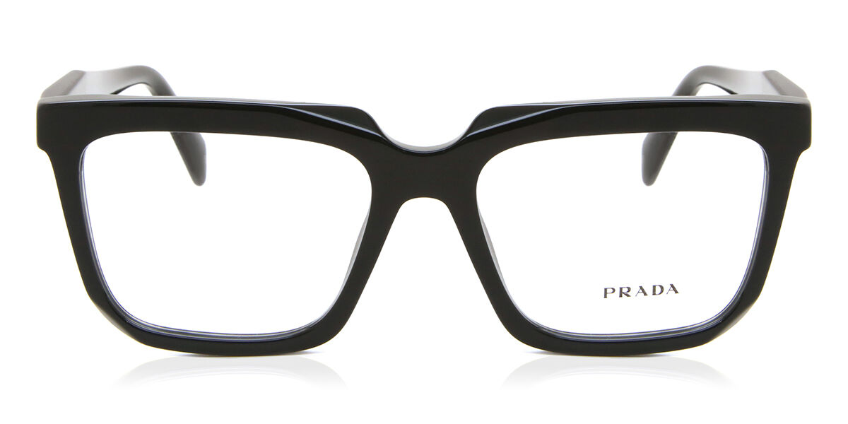 Prada PR A19V 16K1O1 Square Black Eyeglasses | SmartBuyGlasses Canada