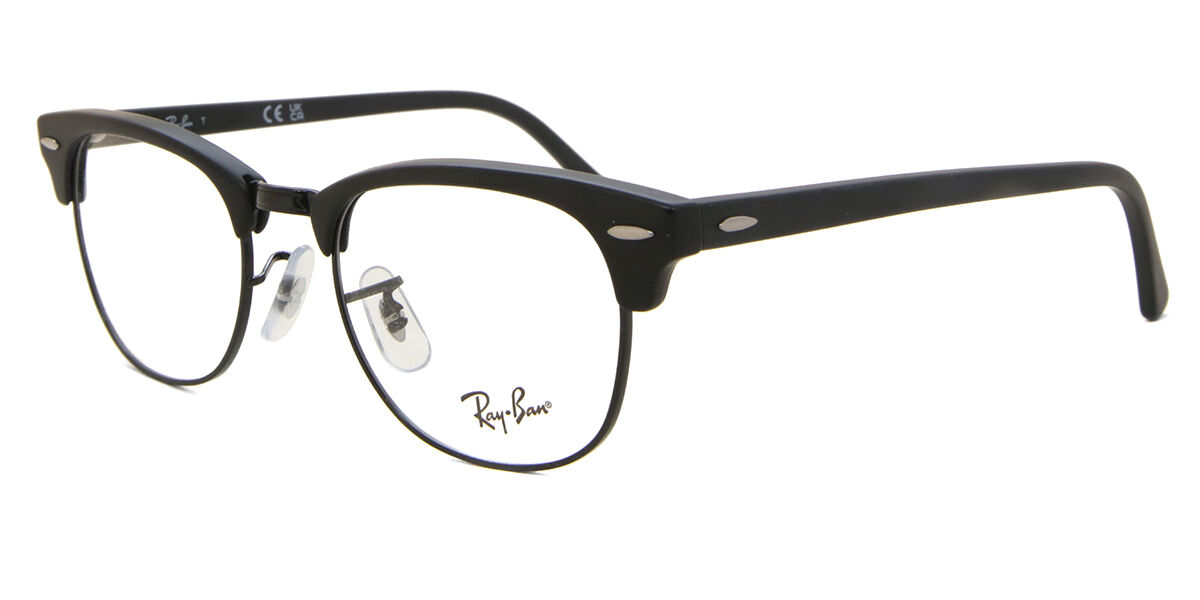 Ray-Ban RX5154 Clubmaster 2077 Browline Matte Black Eyeglasses