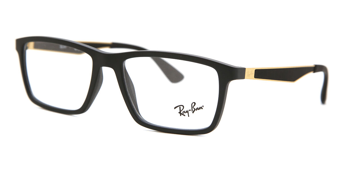 Ray-Ban RX7056 5644 Square Matte Black Eyeglasses