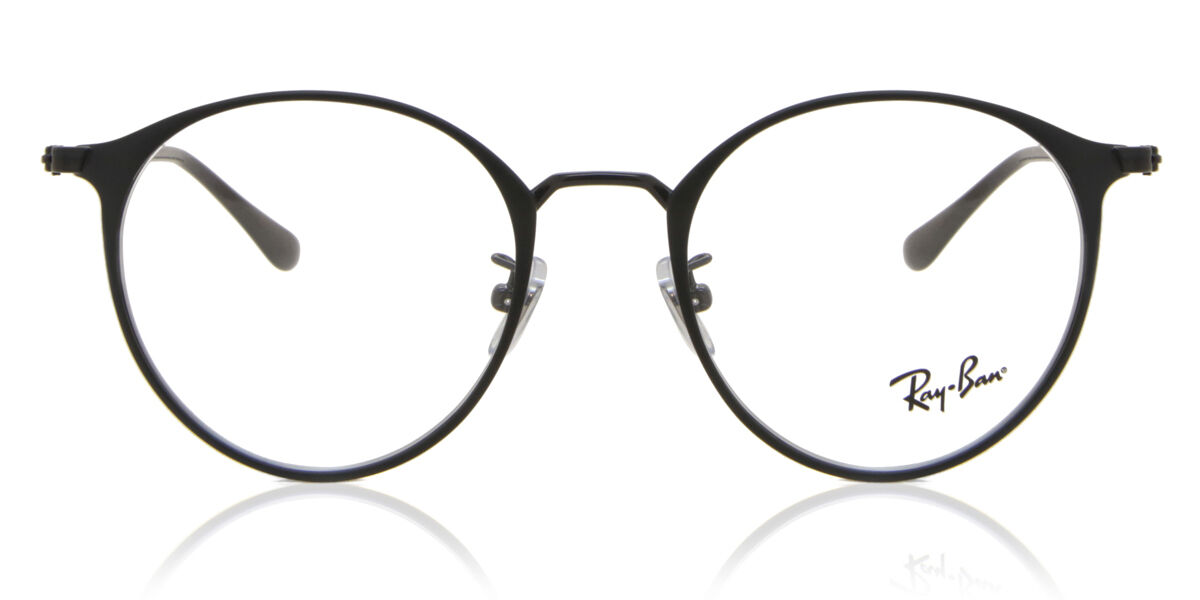 Ray-Ban RX6378F Asian Fit 2904 Round Matte Black Eyeglasses