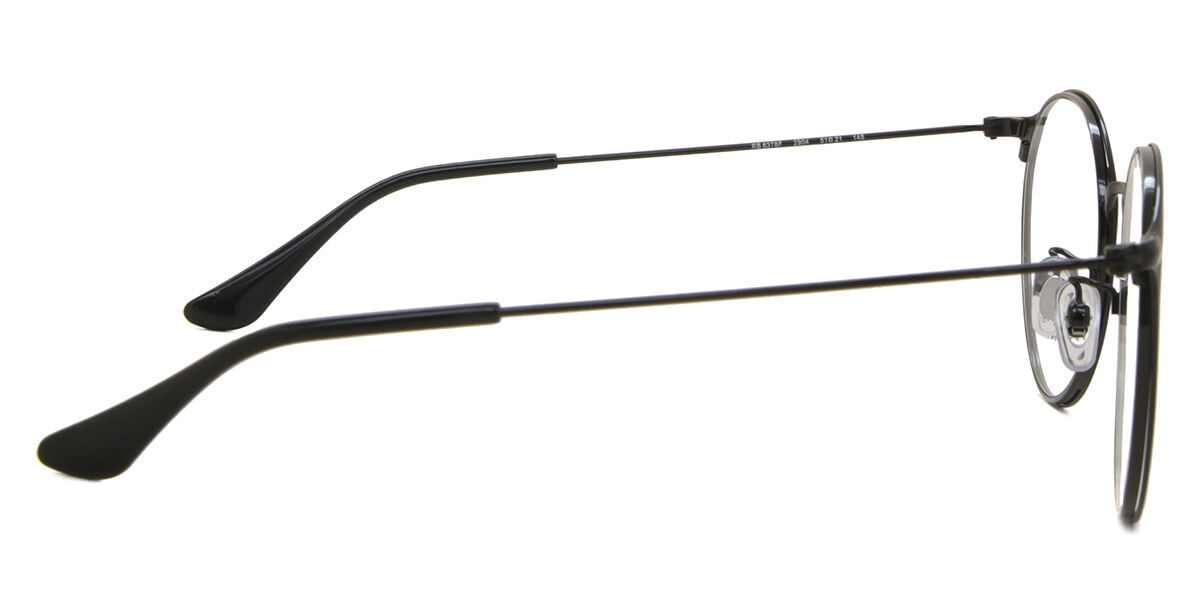 Ray-Ban RX6378F Asian Fit 2904 Round Matte Black Eyeglasses