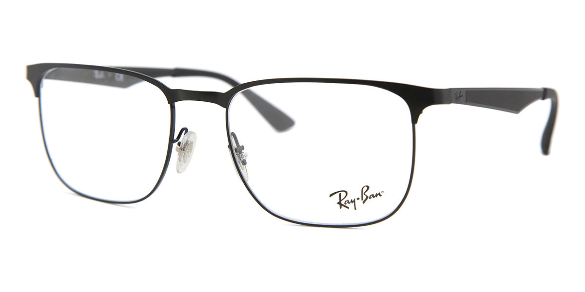 Ray-Ban RX6363 2904 Rectangle Black/Matte Black Eyeglasses