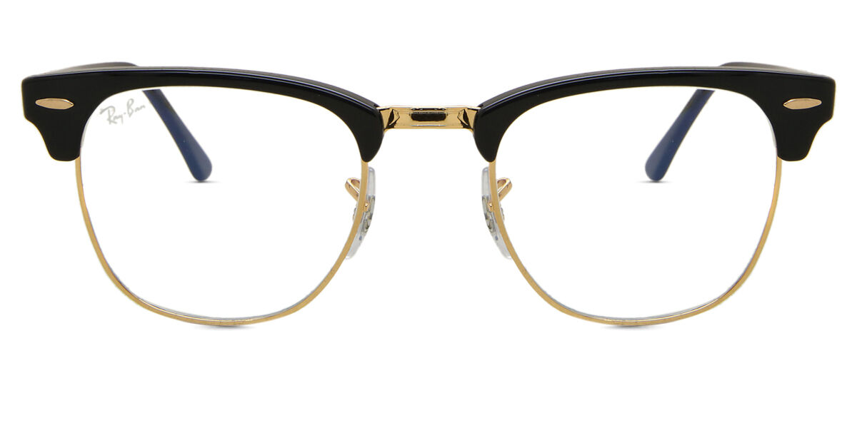 Ray-Ban RB3016 Clubmaster Blue-Light Block 901/BF Browline Shiny