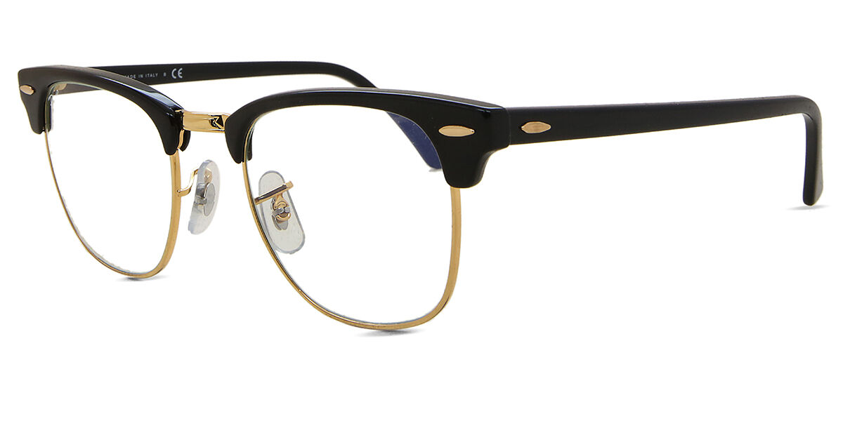 Ray-Ban RB3016 Clubmaster Blue-Light Block 901/BF Browline Shiny