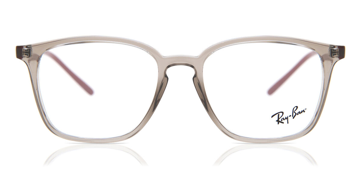 Ray-Ban RX7185 8083 Square Transparent Grey Eyeglasses