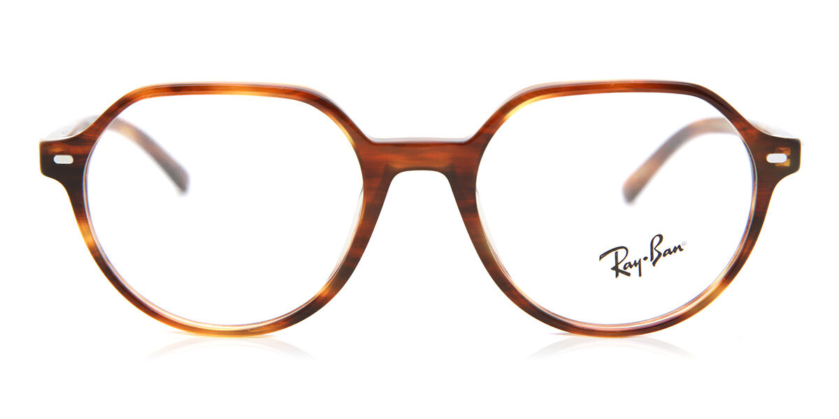 Ray-Ban RX5395 Thalia 2144 Oval Striped Havana Eyeglasses