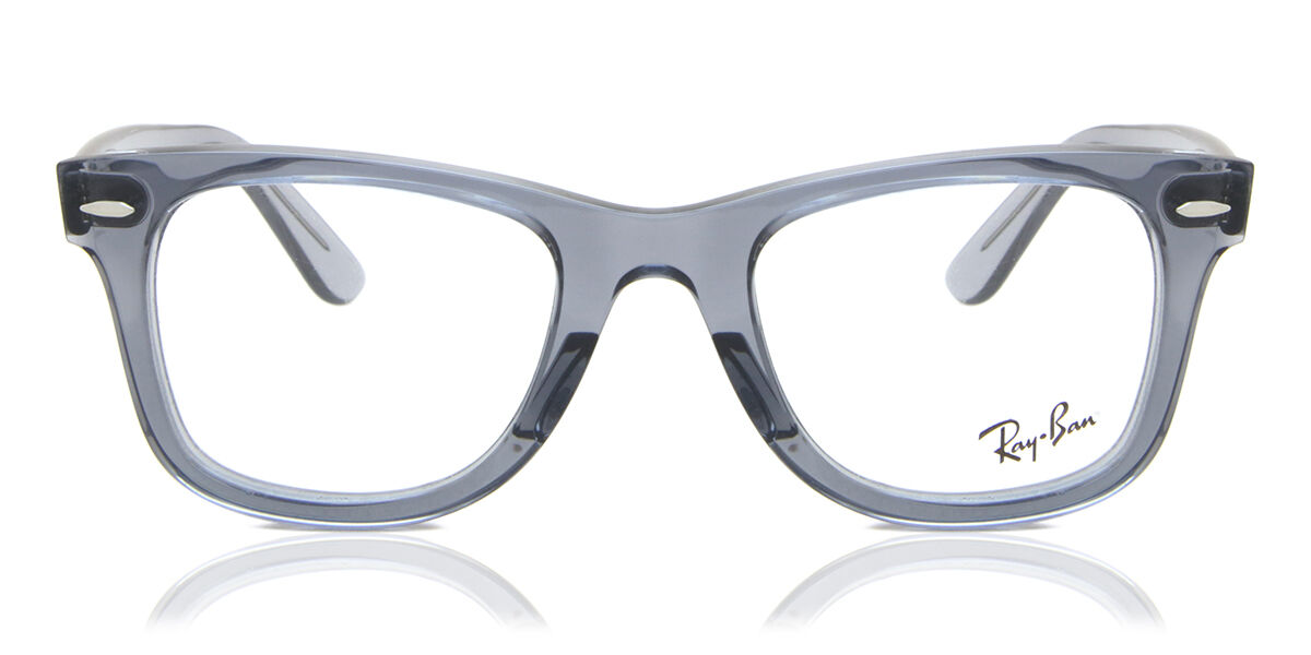 レイちゃそ　ライトグレーXS Ray-Ban RX4340V Wayfarer Ease 8225 Square Transparent Grey