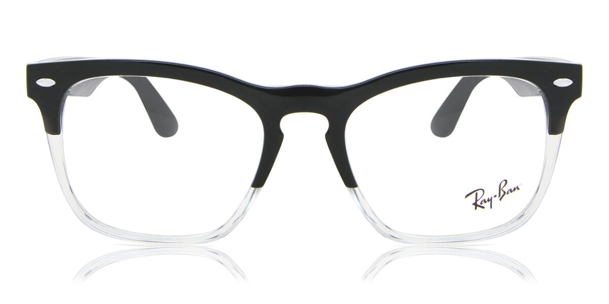 Ray-Ban RX4487V Steve 8193 Square Black on Clear Eyeglasses