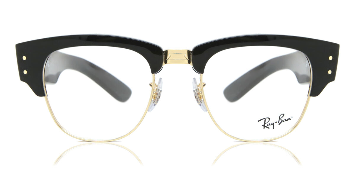 Ray-Ban RX0316V Mega Clubmaster 2000 Browline Black on Gold