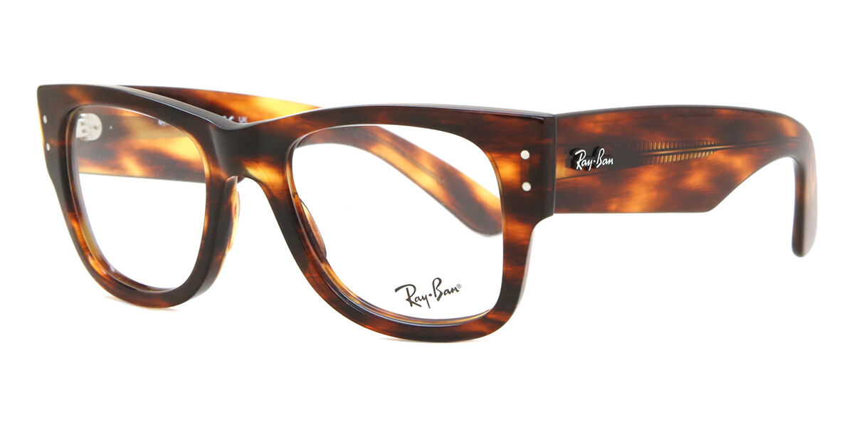 Ray-Ban RX0840V Mega Wayfarer 2144 Square Striped Tortoise
