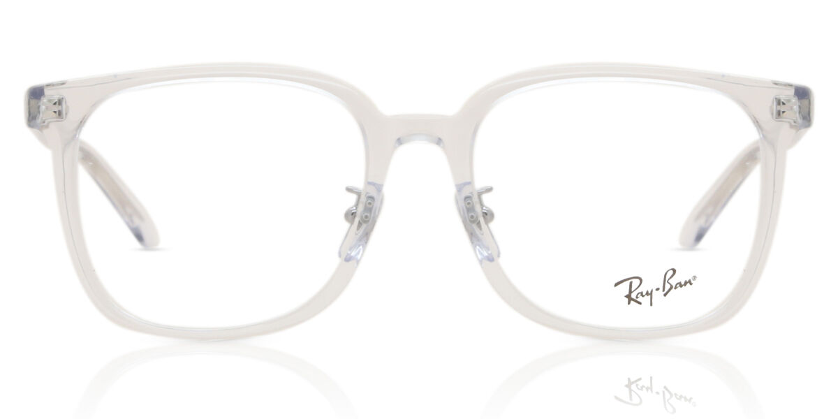 Bessell BAD RAY 5`9 AVISO アビソ バッドレイ ホワイト Ray-Ban RX5419D Asian Fit 8218 Square Transparent Dark Olive Green