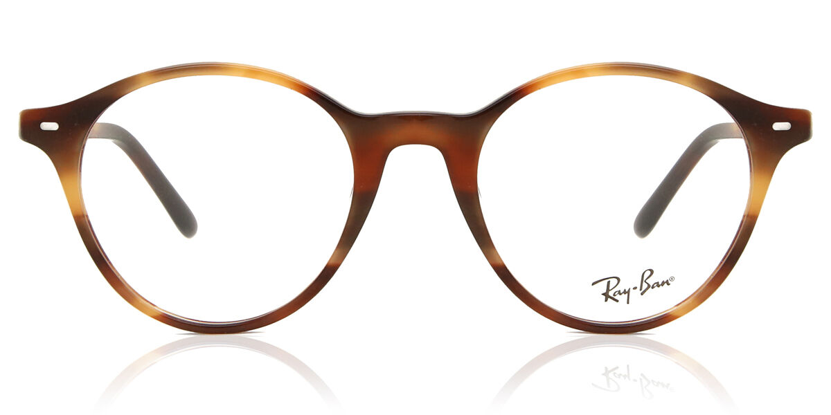 Ray-Ban RX5430 Bernard 8359 Oval Streaked Brown Eyeglasses