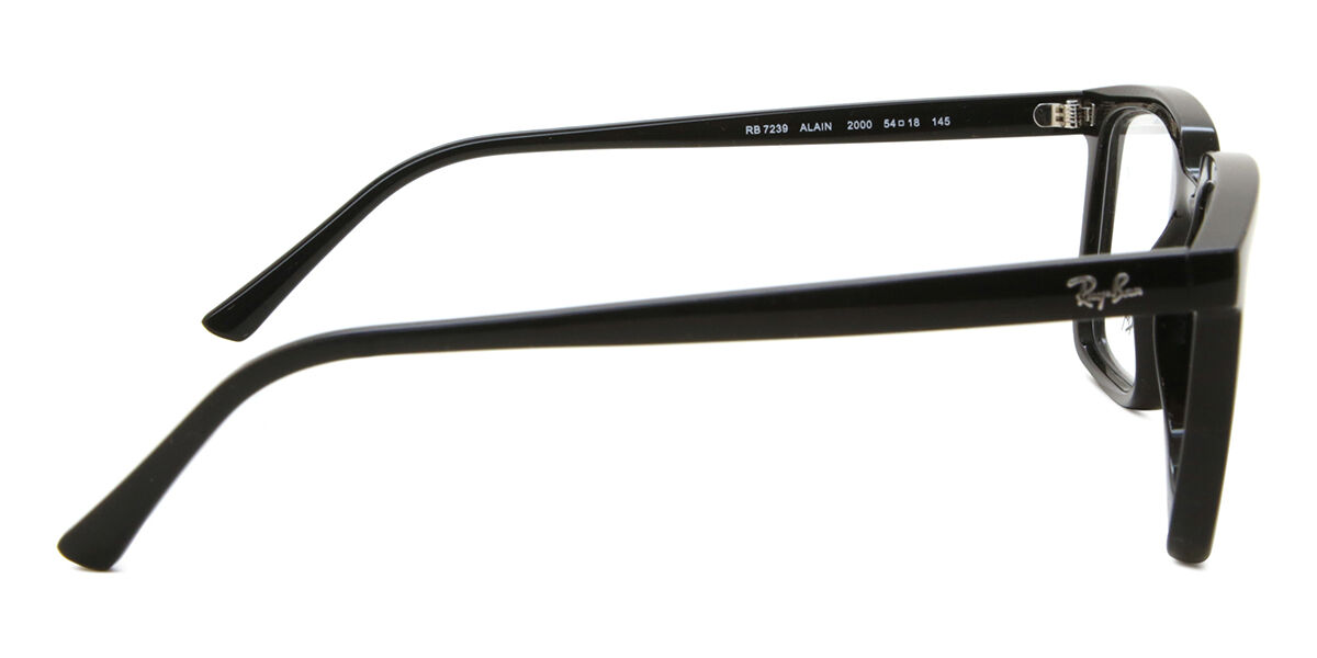 Ray-Ban RX7239 Alain 2000 Rectangle Black Eyeglasses
