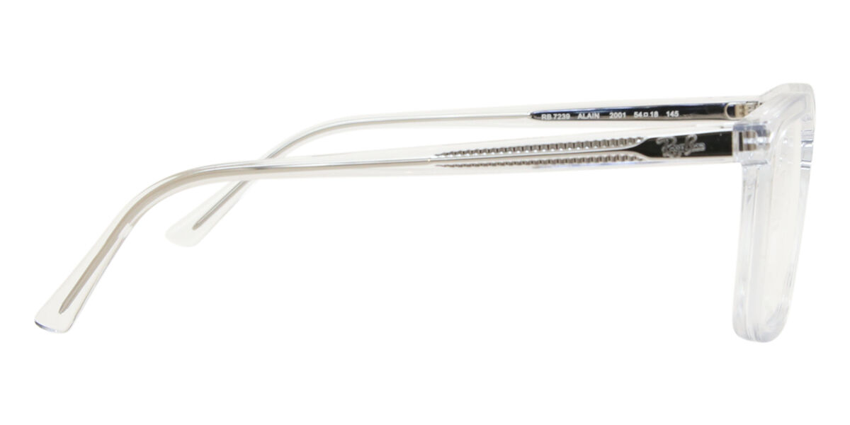 Ray-Ban メガネ ALAIN RX7239F 2001 クリア Ray-Ban RX7239 Alain 2001 Rectangle Clear Eyeglasses