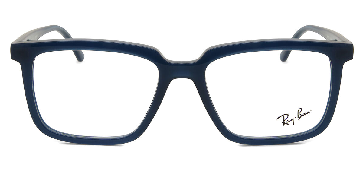 Ray-Ban RX7239 Alain 8256 Rectangle Matte Blue Eyeglasses