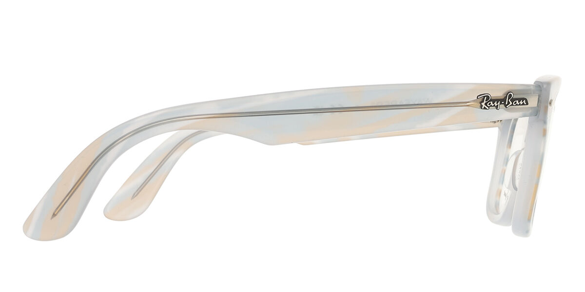 Ray-Ban RX4340V Wayfarer Ease 8382 Square Transparent Striped