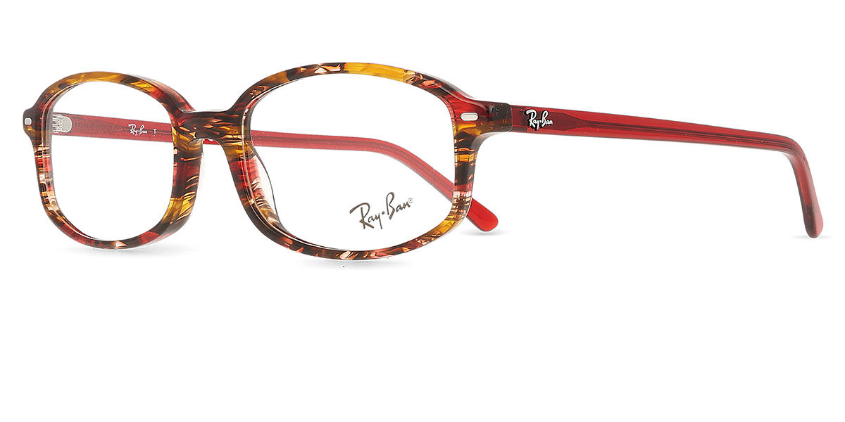 Ray-Ban RX5432 Sam 8396 Geometric Transparent Shade Fantasy Red