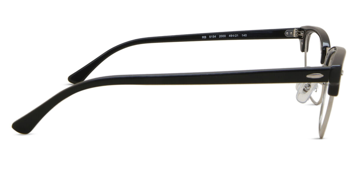 Ray-Ban RX5154 Clubmaster 2000 Browline Shiny Black Eyeglasses