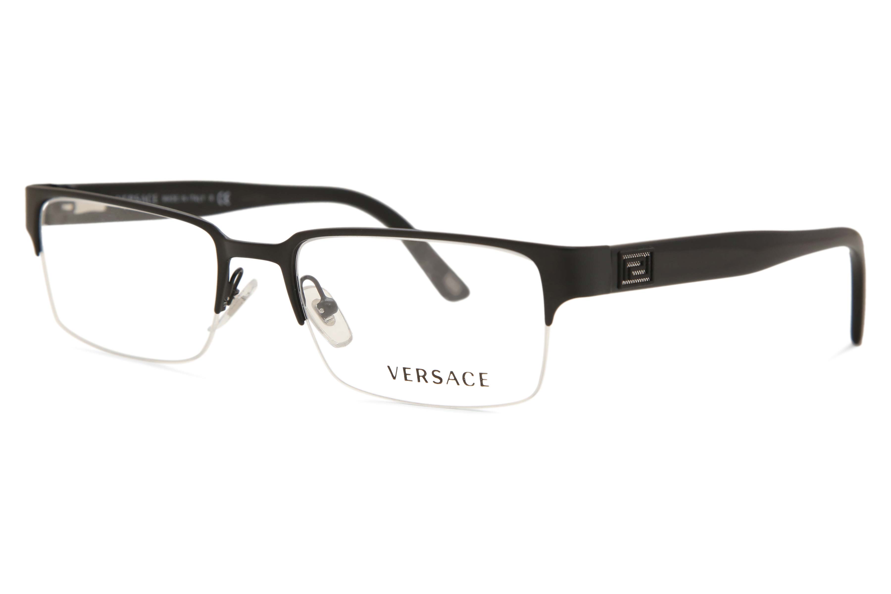 Versace VE1184 1261 Rectangle Matte Black Eyeglasses