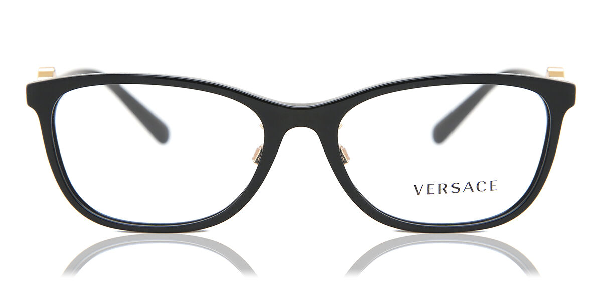 Versace VE3297D Asian Fit GB1 Black Eyeglasses | SmartBuyGlasses