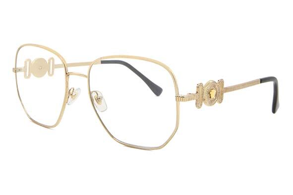 Versace VE1283 1002 Square Gold Eyeglasses | SmartBuyGlasses Canada