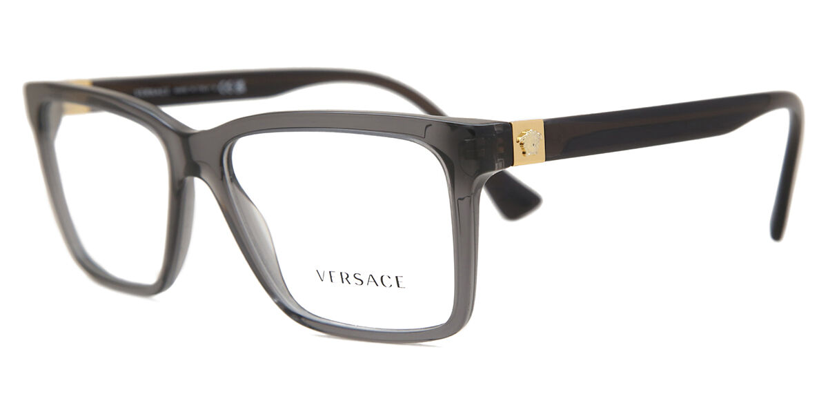 Versace VE3328 5389 Square Transparent Dark Grey Eyeglasses