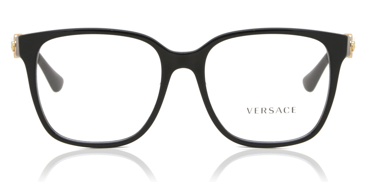 vesper33さん専用 Versace VE3332D Asian Fit GB1 Square Black Eyeglasses