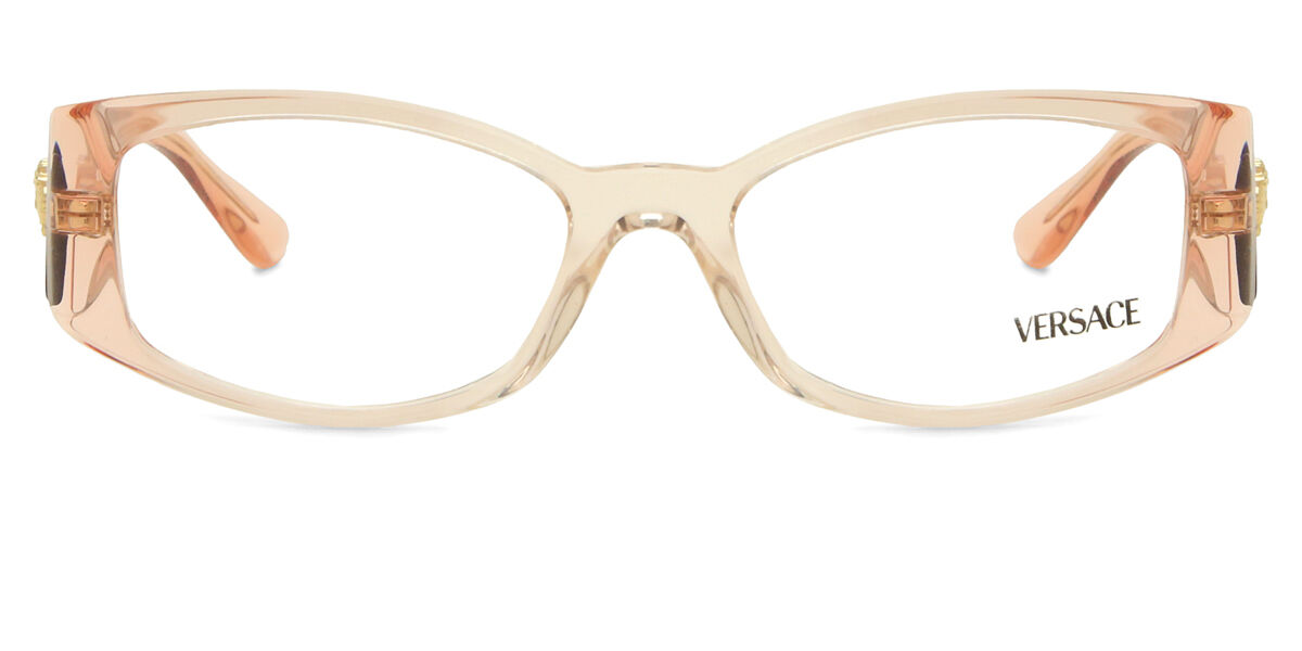 Versace VE3343 5430 Rectangle Transparent Burgundy Eyeglasses