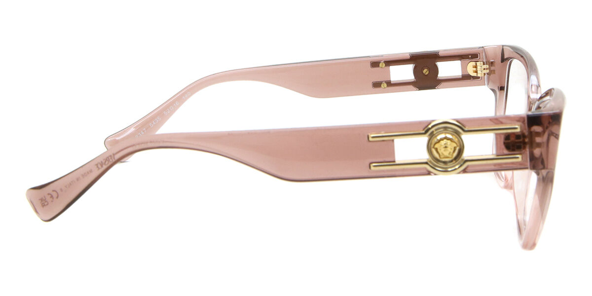 Versace VE3347 5435 Cat Eye Transparent Gradient Pink Eyeglasses