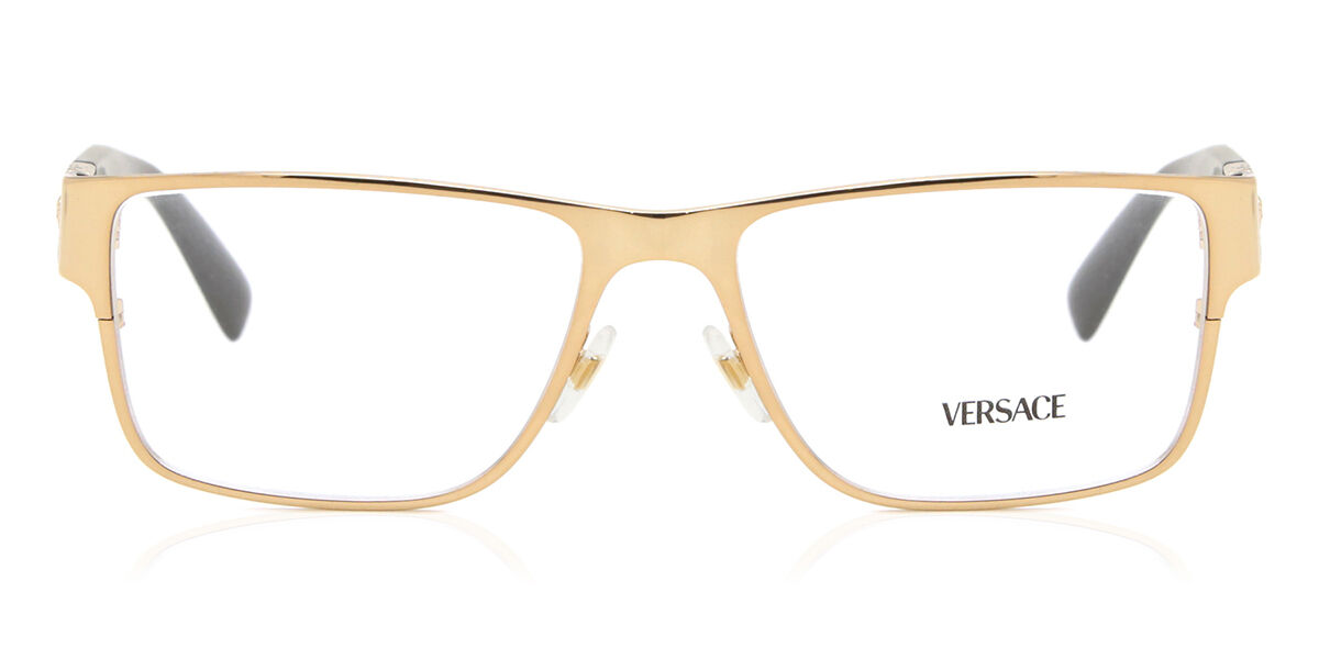 Versace VE1274 1002 Rectangle Gold Eyeglasses | SmartBuyGlasses Canada