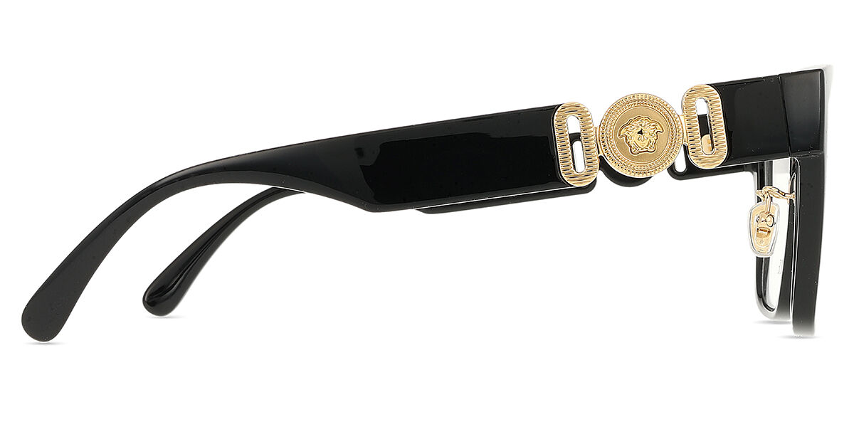 Versace VE3371D Asian Fit GB1 Square Black Eyeglasses