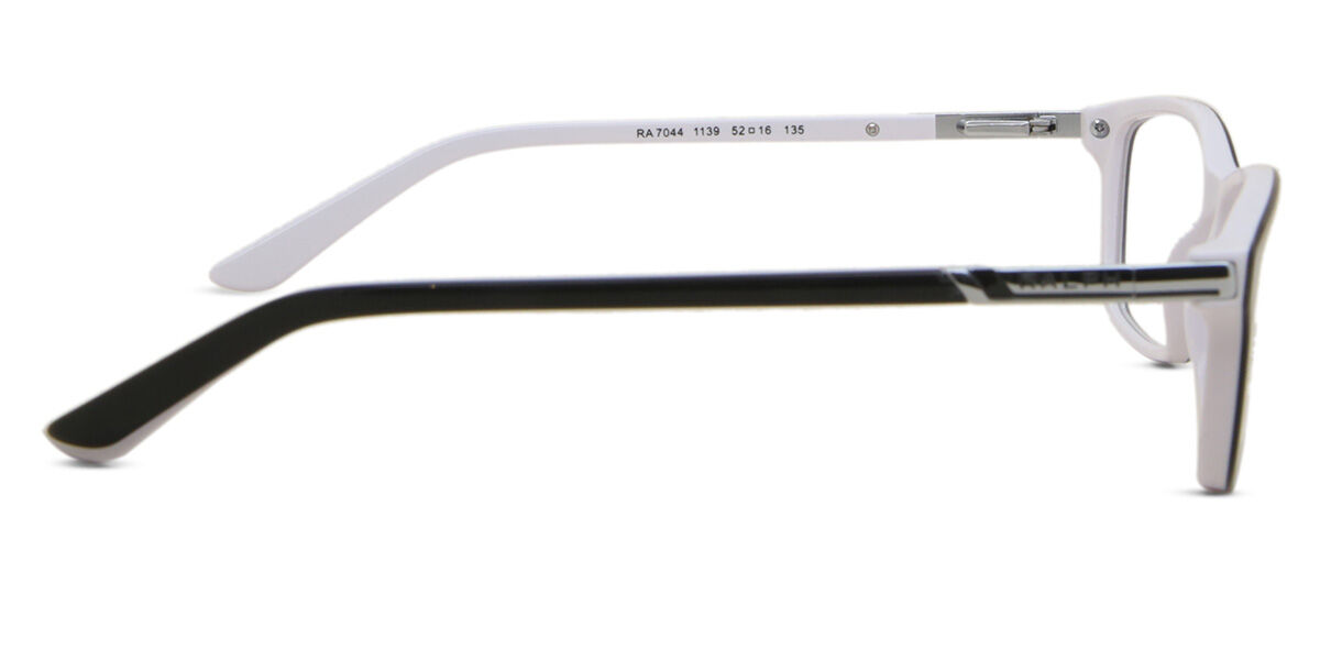 Ralph by Ralph Lauren RA7044 1139 Cat Eye Black White Eyeglasses